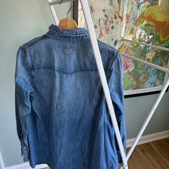 Hatch Collection Denim Maternity Shirt - Picture 3 of 5